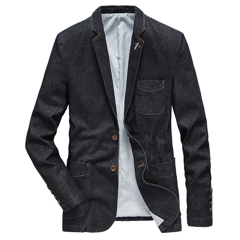 Men's Stylish Denim Blazer Jacket Mune Fashion
