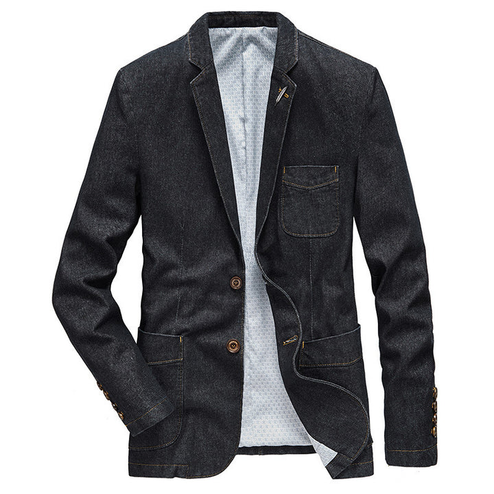 Men's Stylish Denim Blazer Jacket Mune Fashion
