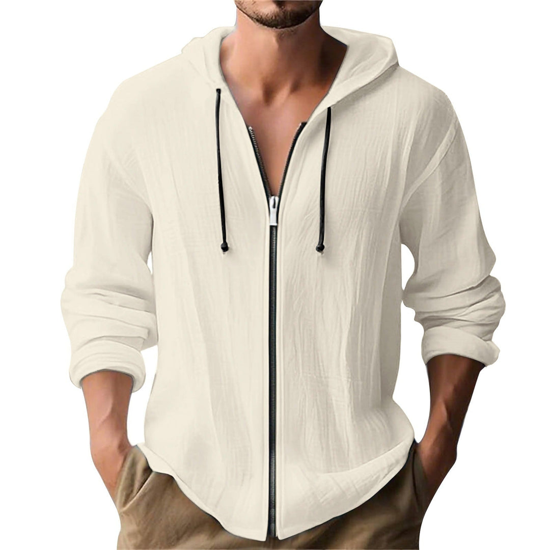 Men's Casual Hoodie Jacket with Zipper Mune