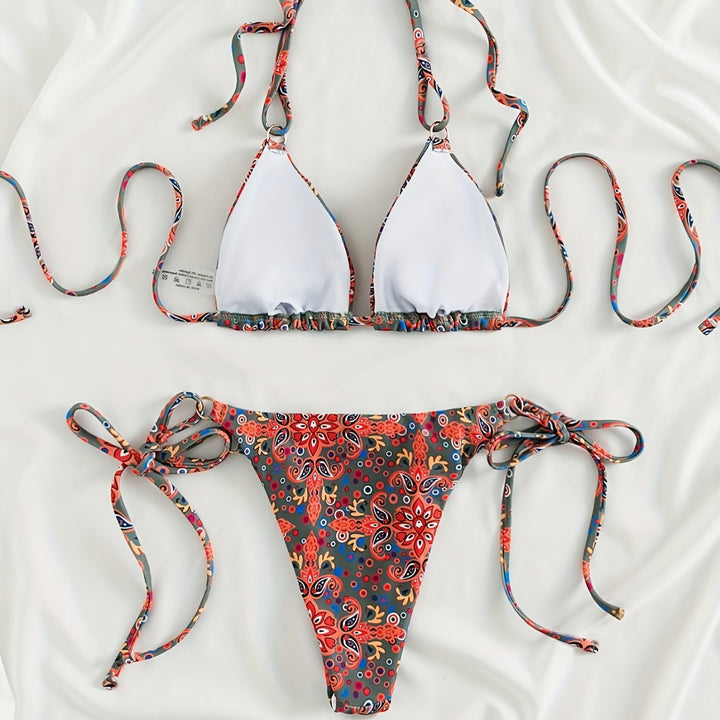Women's bikini set with adjustable straps and modern lacing details Mune Fashion