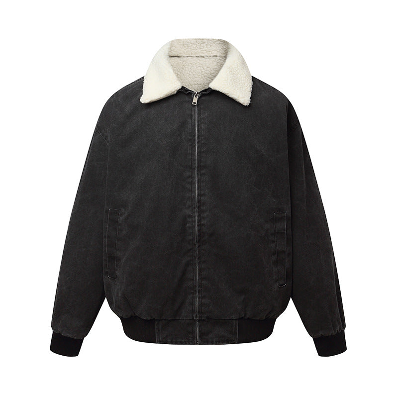 Unisex Padded Boxy Bomber Jacket with Teddy Collar Mune Fashion