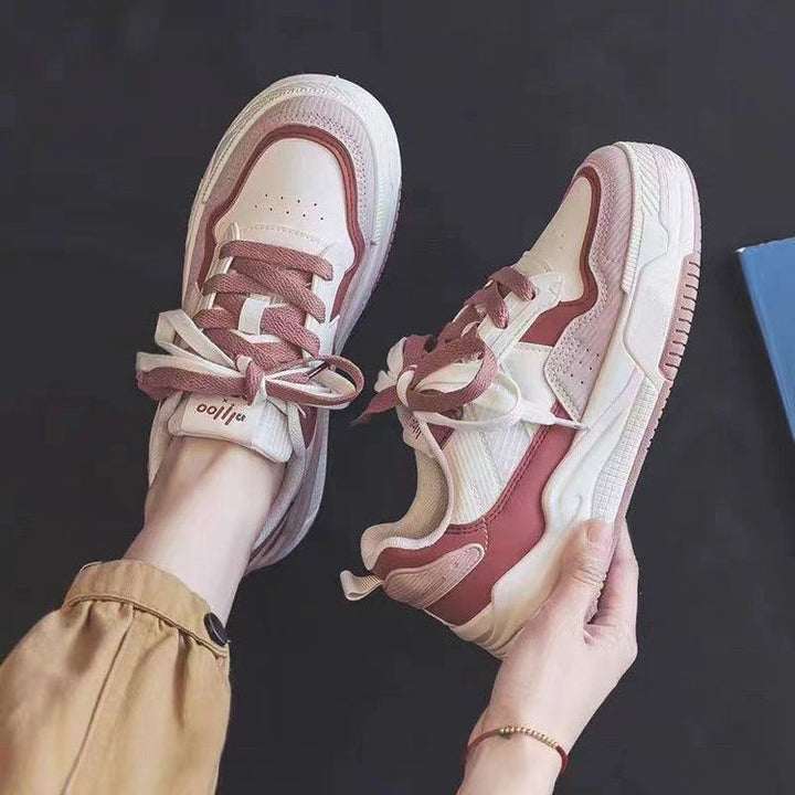 Women's Sports Sneakers with Flexible Sole and Breathable Upper Material Combination Mune Fashion