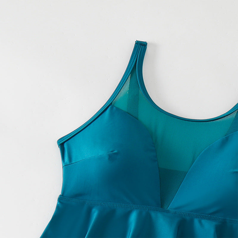 Women’s Sporty Tankini Set with fashionable ruffle Mune Fashion