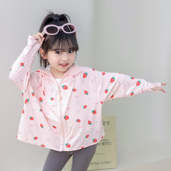 Girls functional UV protection jacket with hood Mune Fashion