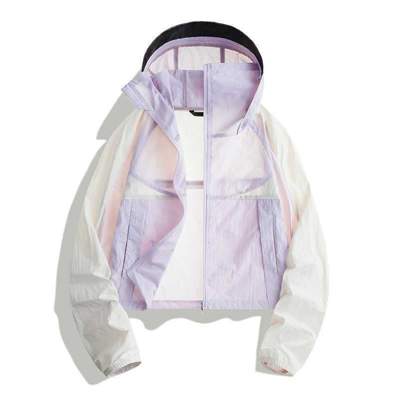 Women's lightweight functional jacket with breathable inserts and adjustable hood design Mune Fashion