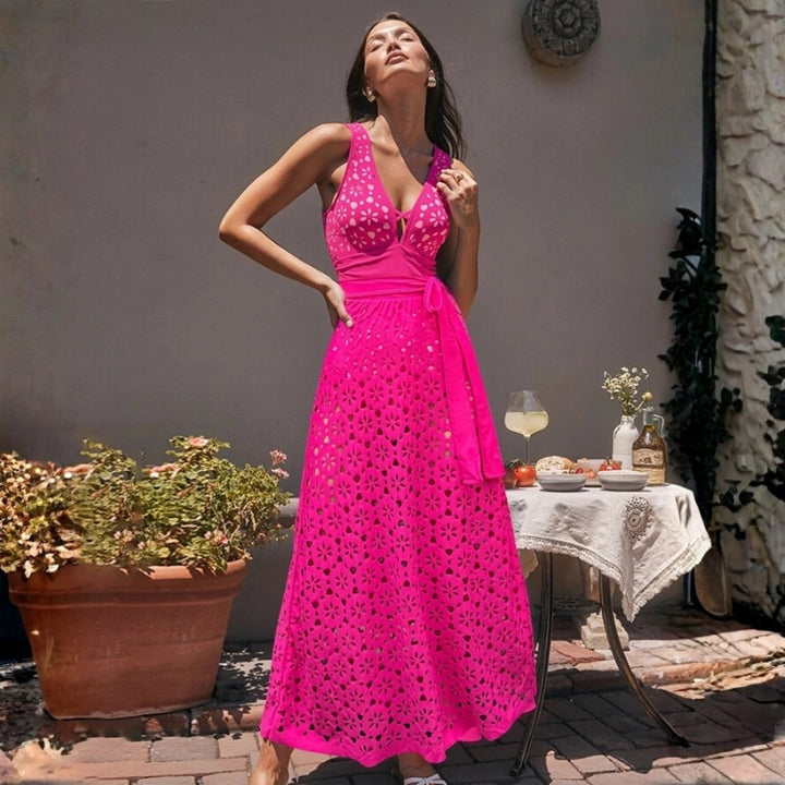 Women's Sun Suit with Romantic Floral Design Mune Fashion