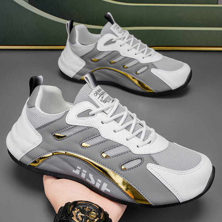 Women sporty running sneakers with breathable mesh inserts and flexible sole Mune Fashion