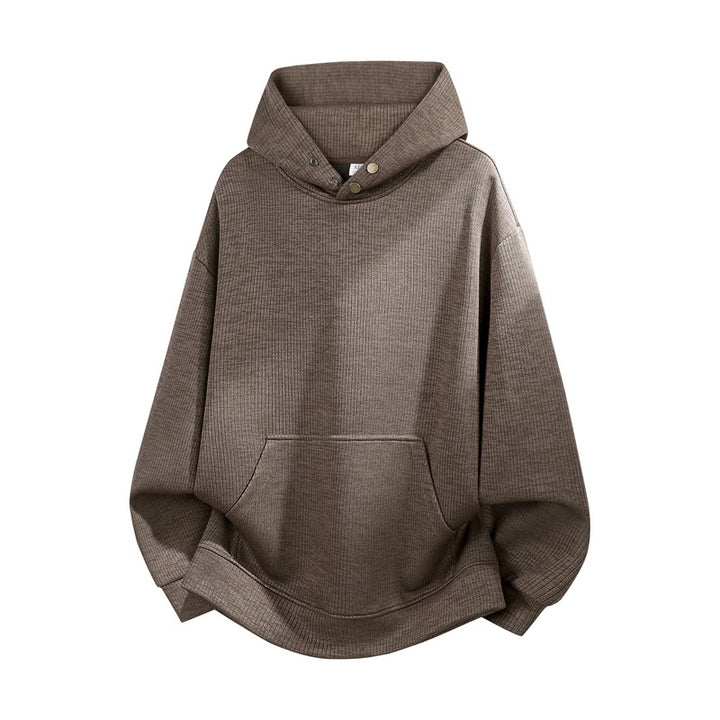Unisex Oversize Hoodie with High Collar Trim & Kangaroo Pocket Mune Fashion