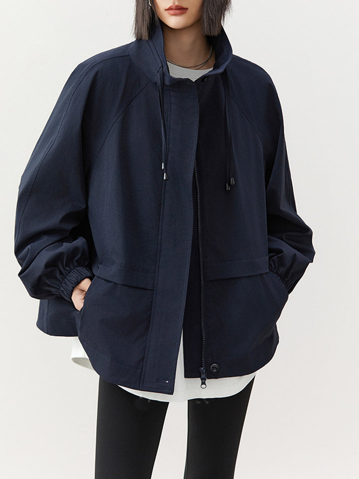 Women's casual transitional jacket with high collar Mune Fashion