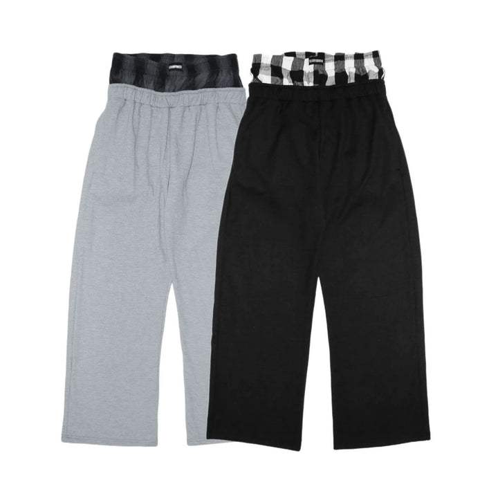 Women's casual jersey lounge pants with elastic waistband and wide leg Mune Fashion