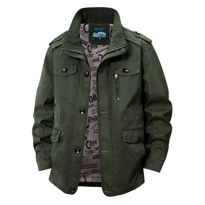 Men's leisure jacket with numerous pockets Mune Fashion