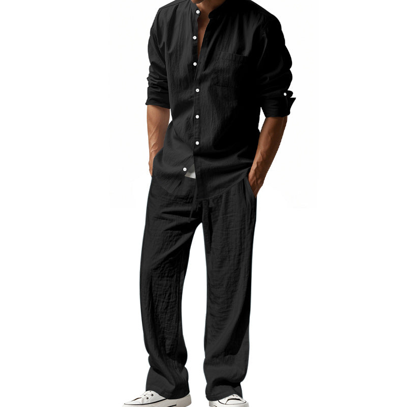 Men's Airy Shirt and Pants Set Mune