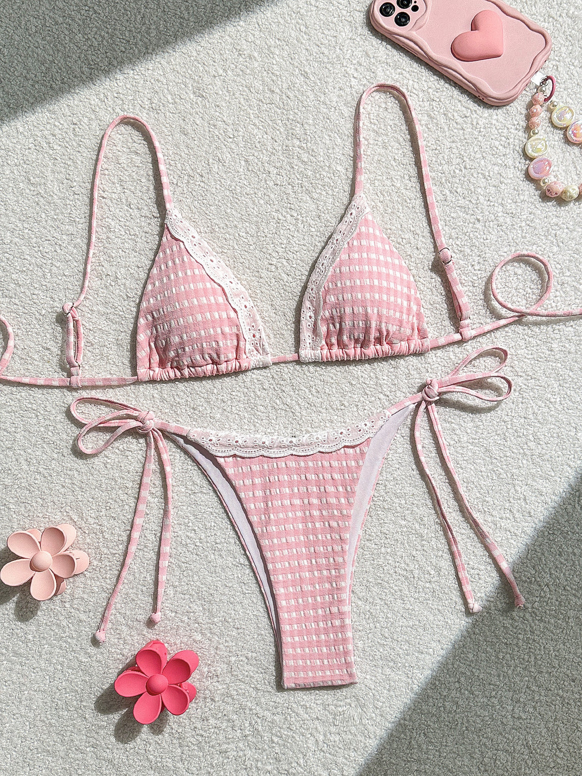 Women's Triangle Bikini with Playfully Elegant Design Mune Fashion