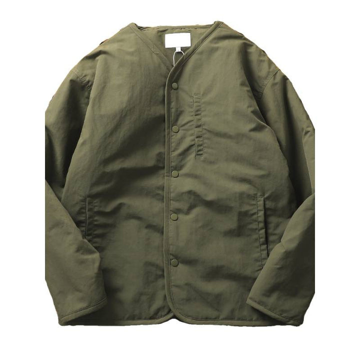 Men's lightly padded thermo liner jacket with snap button closure and rounded hem Mune Fashion
