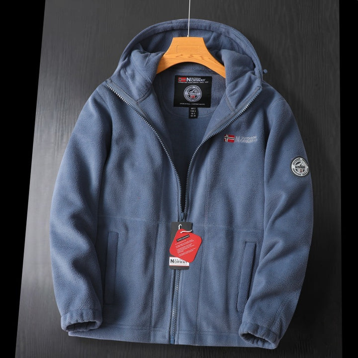Women's Hooded Fleece Jacket with Teddy Lining and Full Zip Mune Fashion