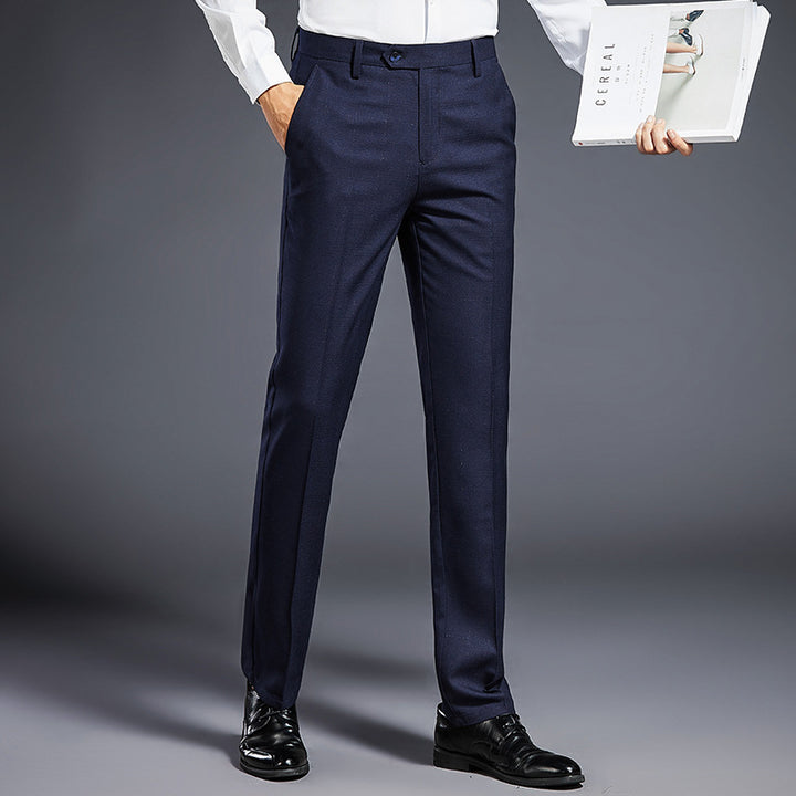 Men's formal suit trousers with crease, lightweight stretch and slim silhouette Mune Fashion