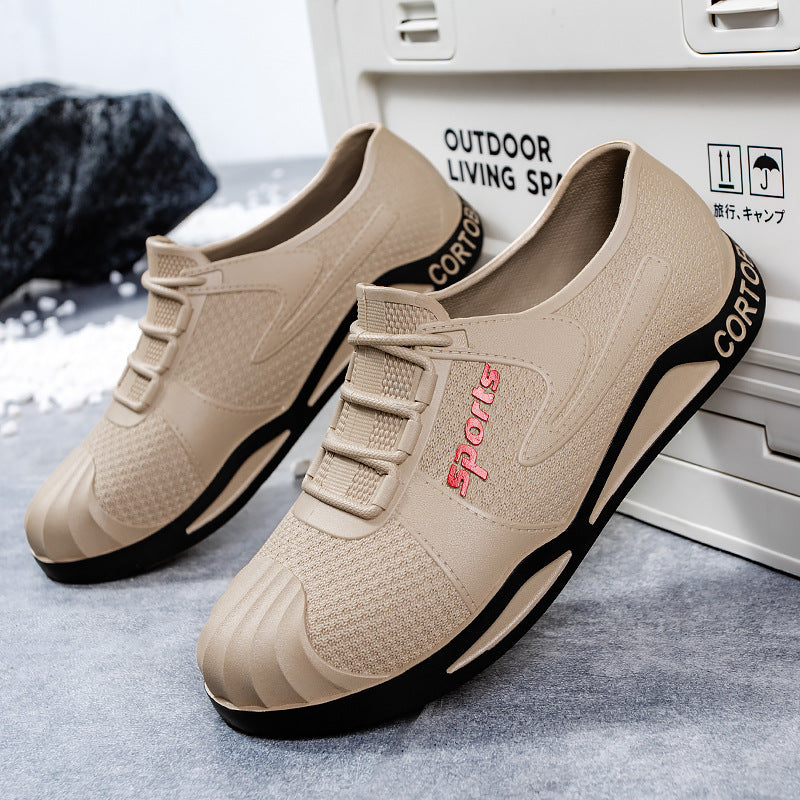 Men's Breathable Slip-On Casual Sneakers with Reinforced Toe Protection Mune Fashion