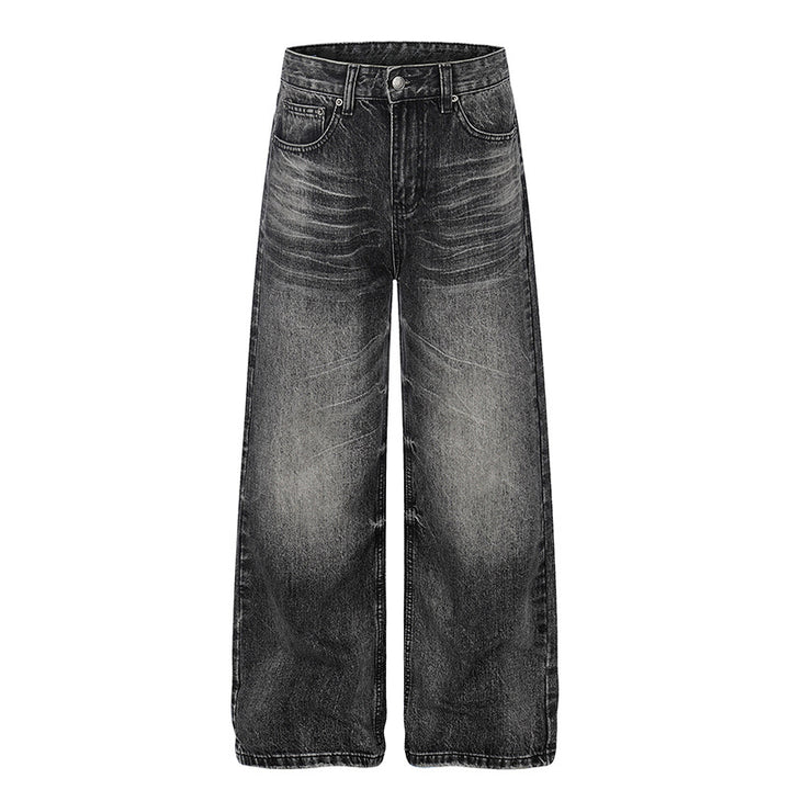 Women high-waisted wide Palazzo jeans with used effect Mune Fashion