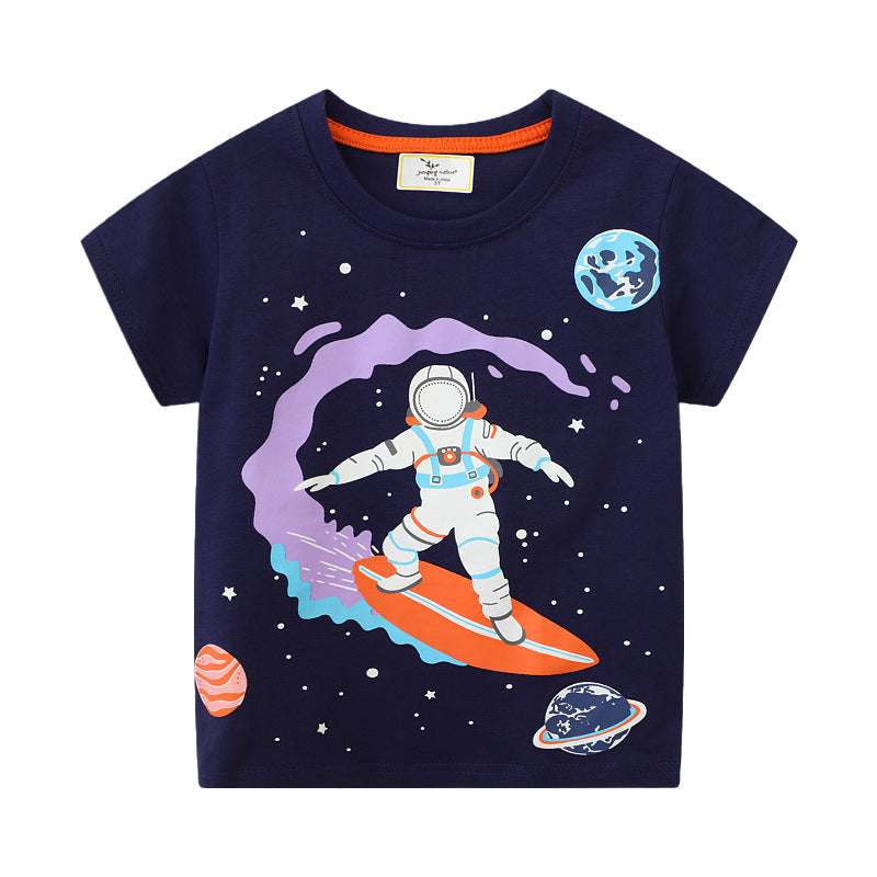 Boys T-shirt with luminous space design Mune Fashion