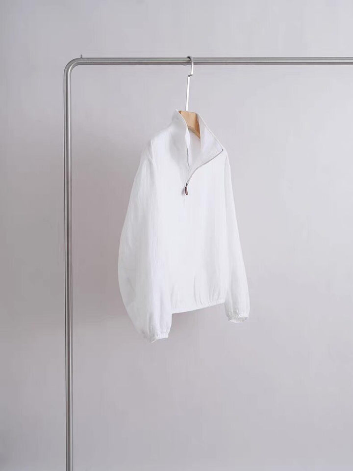 Women's Light Transitional Jacket with Stand-Up Collar Mune Fashion