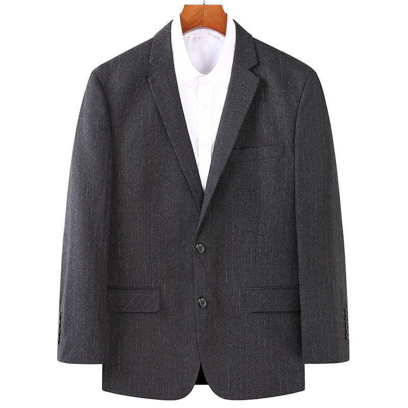Men's Slim-Fit Business Blazer with Notched Lapel and Two-Button Closure Mune Fashion