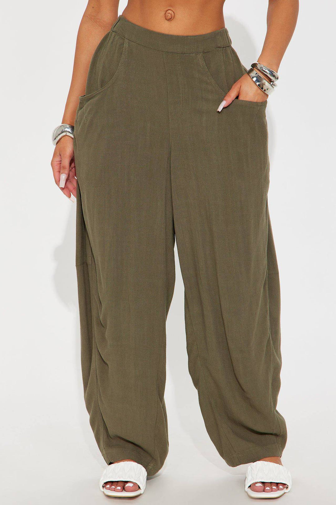 Women's Wide Relaxed Pants with High Comfort Waistband, Deep Side Pockets & Loose Palazzo Fit Mune Fashion