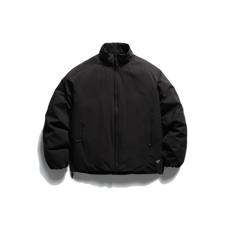 Men's insulation jacket in boxy cut with stand-up collar, raglan sleeves and two-way zip Mune Fashion