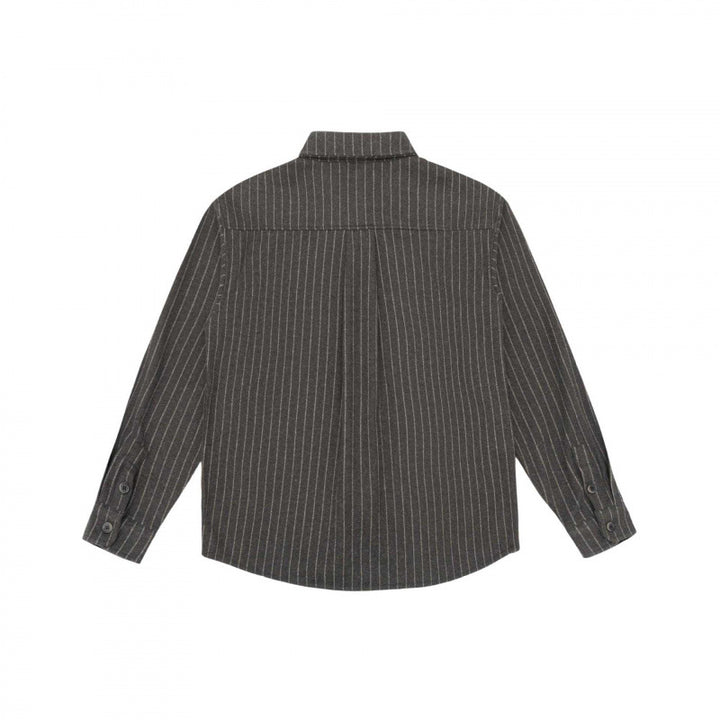 Men's boxy shirt with pinstripes, raglan sleeves, and soft flannel feel Mune Fashion