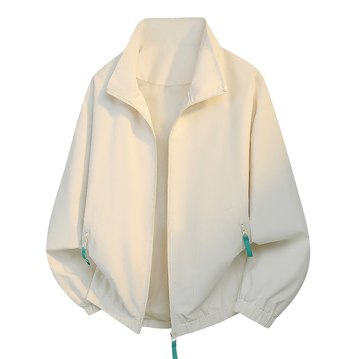 Men's urban zip blouson with stand-up collar, contrasting zipper pulls, and elastic hem Mune Fashion