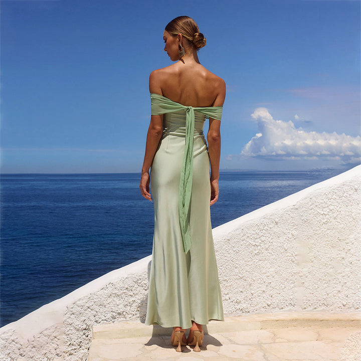 Women's elegant maxi dress with off-shoulder design Mune Fashion