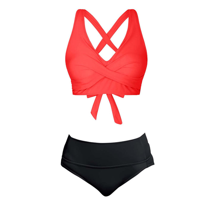 Women's Two-Piece Swimsuit with Floral Design Mune Fashion