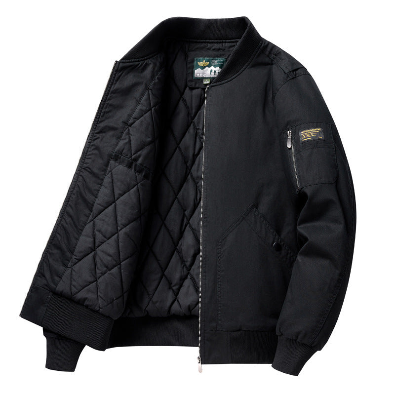 Men's Fashion bomber jacket with quilted details Mune Fashion