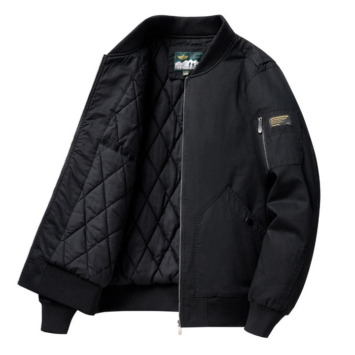 Men's Fashion bomber jacket with quilted details Mune Fashion