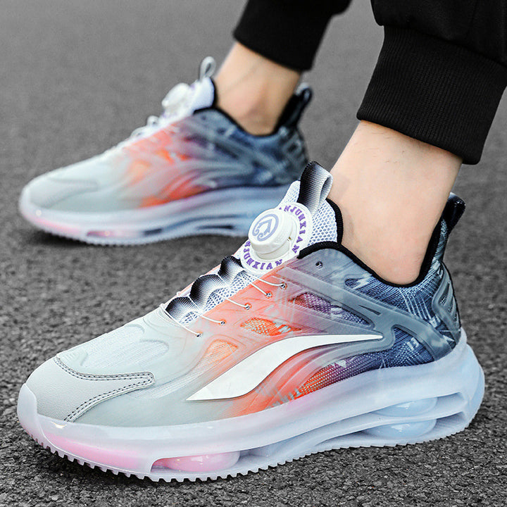 Unisex Transparent TPU Sneaker with visible air chamber and gradient mesh upper Mune Fashion