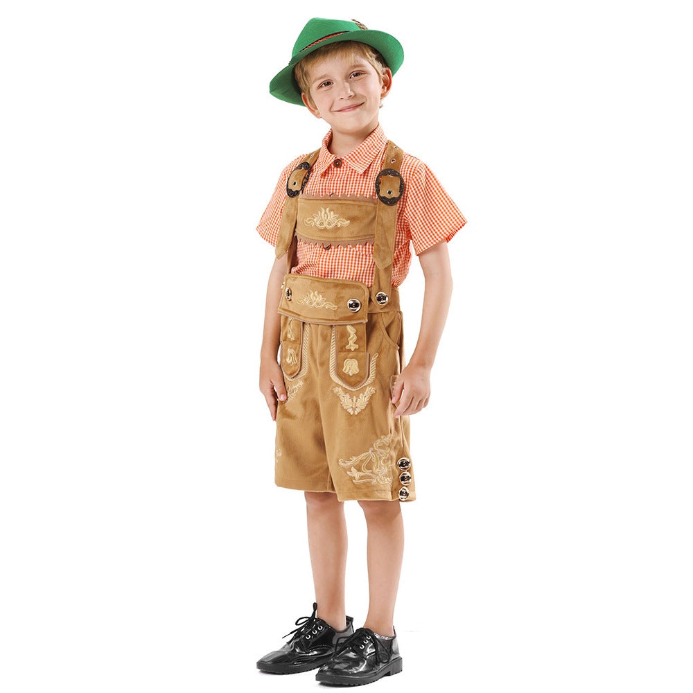 Boys' traditional embroidered overalls Mune Fashion