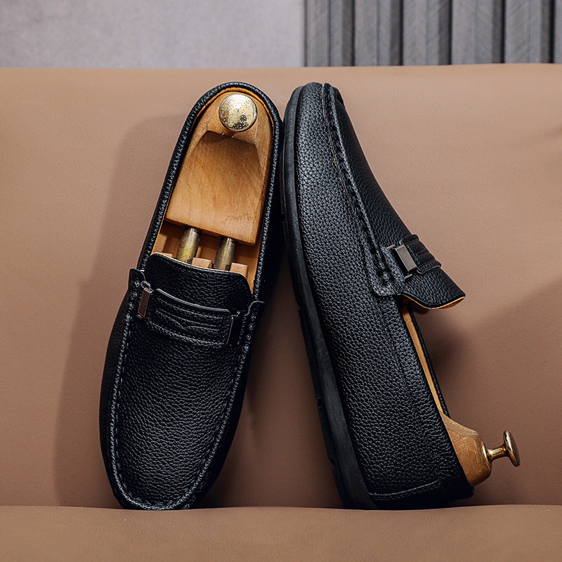 Men's Elegant Moccasins with Fashionable Accents Mune Fashion