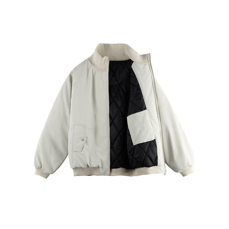 Unisex Boxy Transition Bomber Jacket with Stand Collar and Flap Pockets Mune Fashion