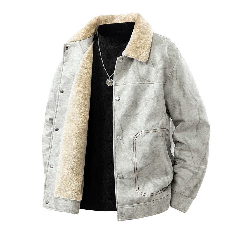 Men's Fashion Jacket with Teddy Fur Lining Mune Fashion