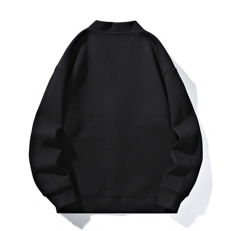 Men's oversized knit cardigan with V-neck, button placket, and patch pockets Mune Fashion