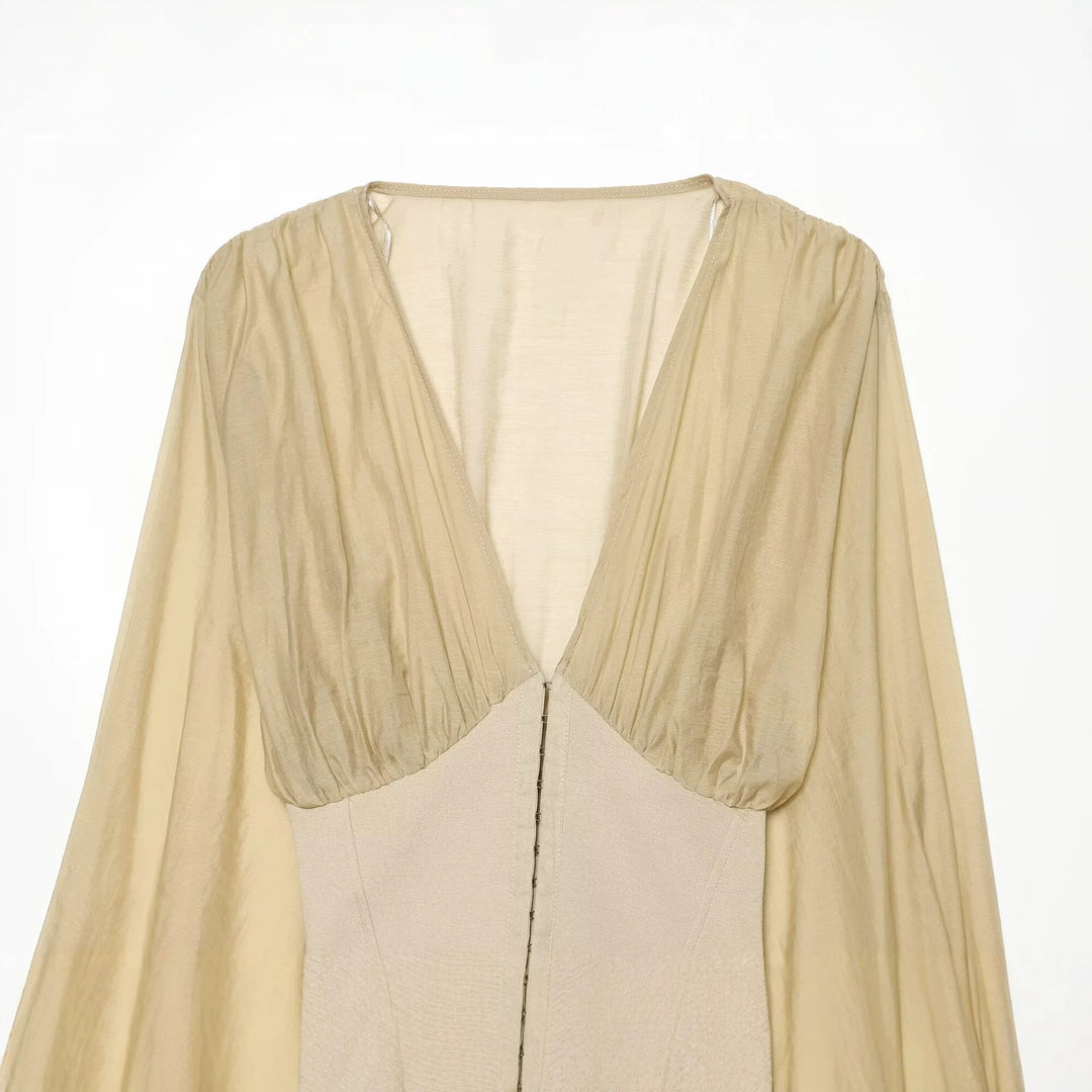 Women's Cape-Bolero with Corset Band and Voluminous Balloon Sleeves Drune