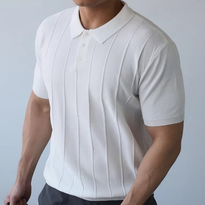 Men's Short Sleeve Polo Shirt with Structure Mune Fashion