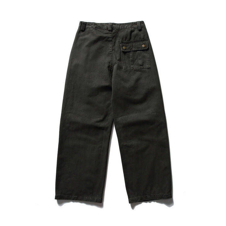 Men's Loose Utility Cargo Pants in Workwear Style with Knee Inserts and Patch Pockets Mune Fashion