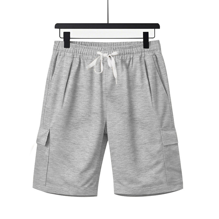 Men's elastic Cargo Bermuda with drawstring and multiple pockets Mune Fashion