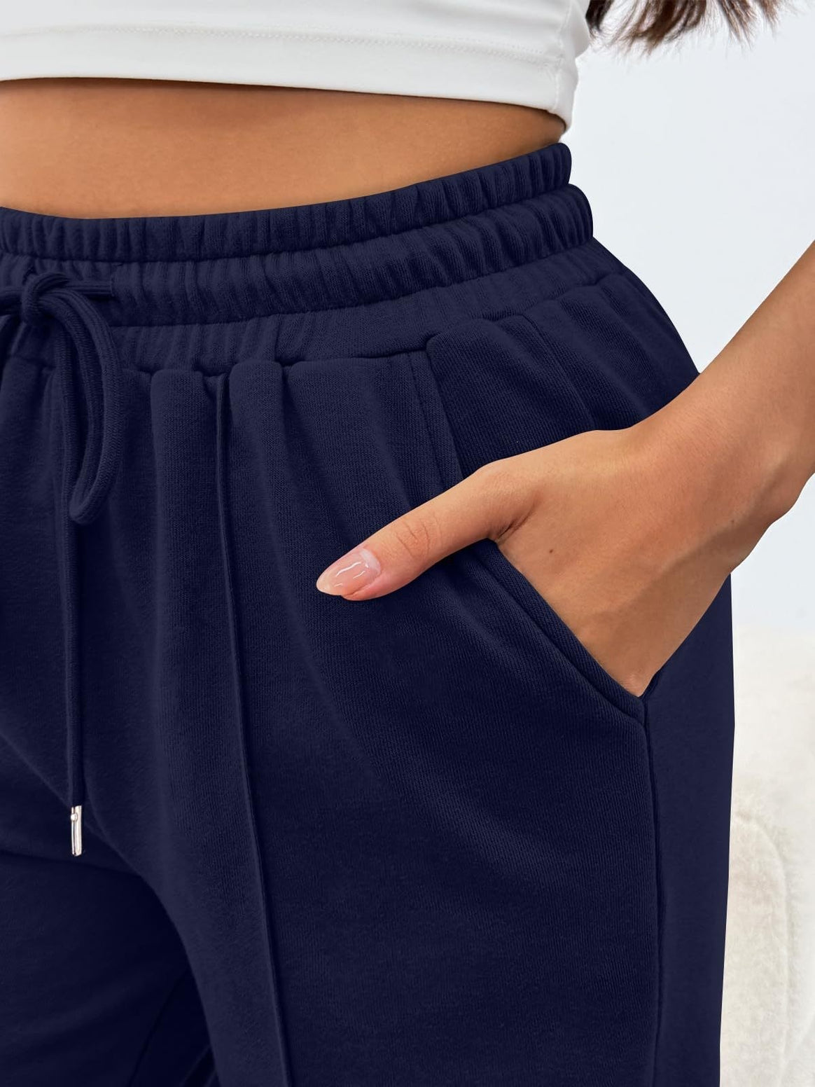 Women's comfortable high-waist joggers with drawstring and deep side pockets Mune Fashion