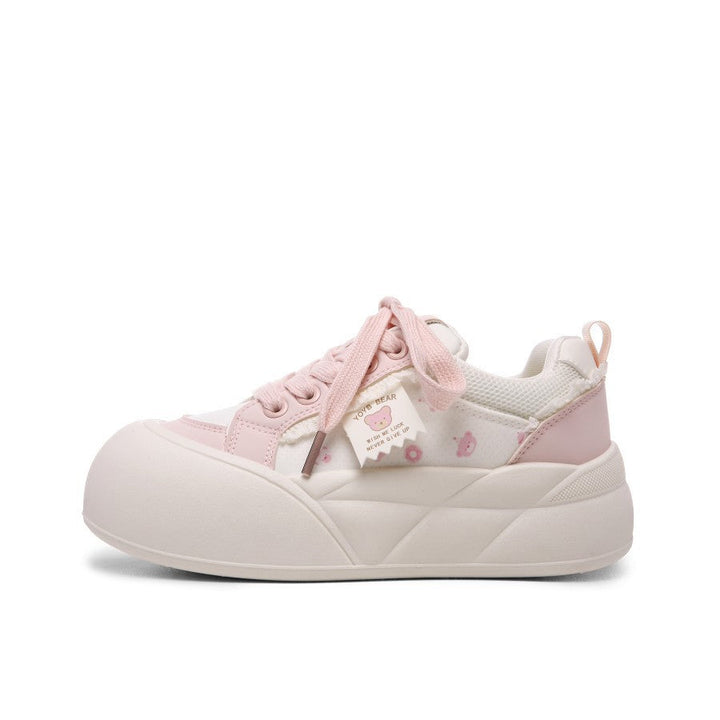 Women's sneakers with decorative ruffles and playful bows Mune Fashion