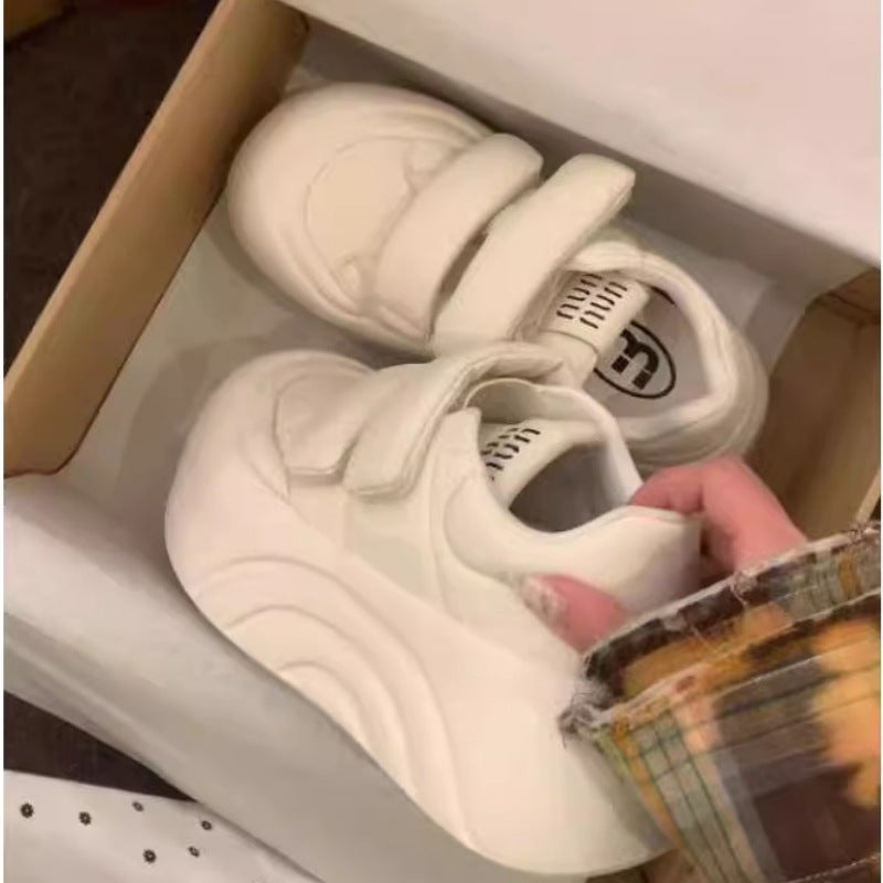 Women Sporty Platform Sneakers with Adjustable Velcro Mune Fashion