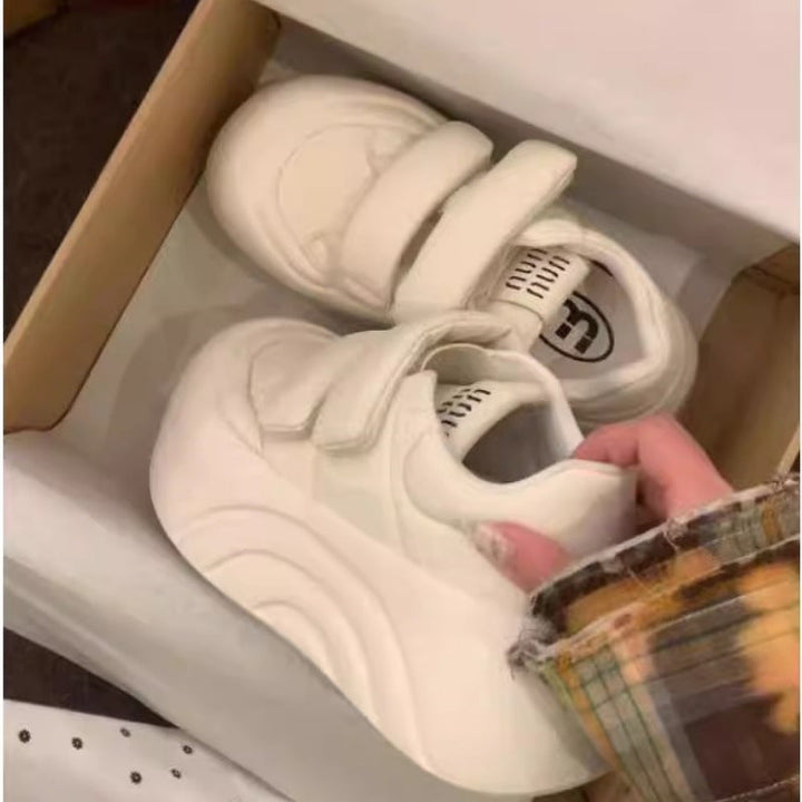 Women Sporty Platform Sneakers with Adjustable Velcro Mune Fashion