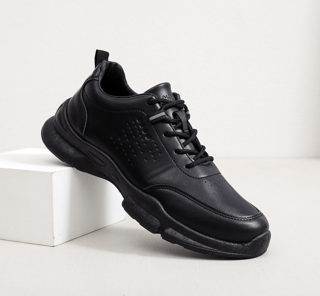 Men's Sporty Leather Sneakers Mune Fashion