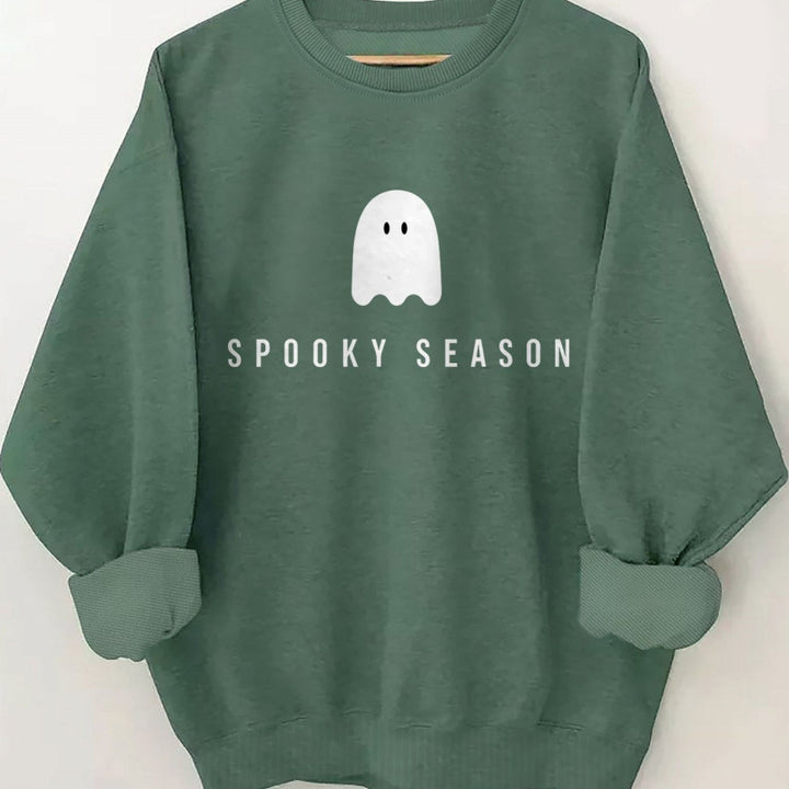 Unisex cool Halloween sweatshirt with ghost print and oversized cut Mune Fashion