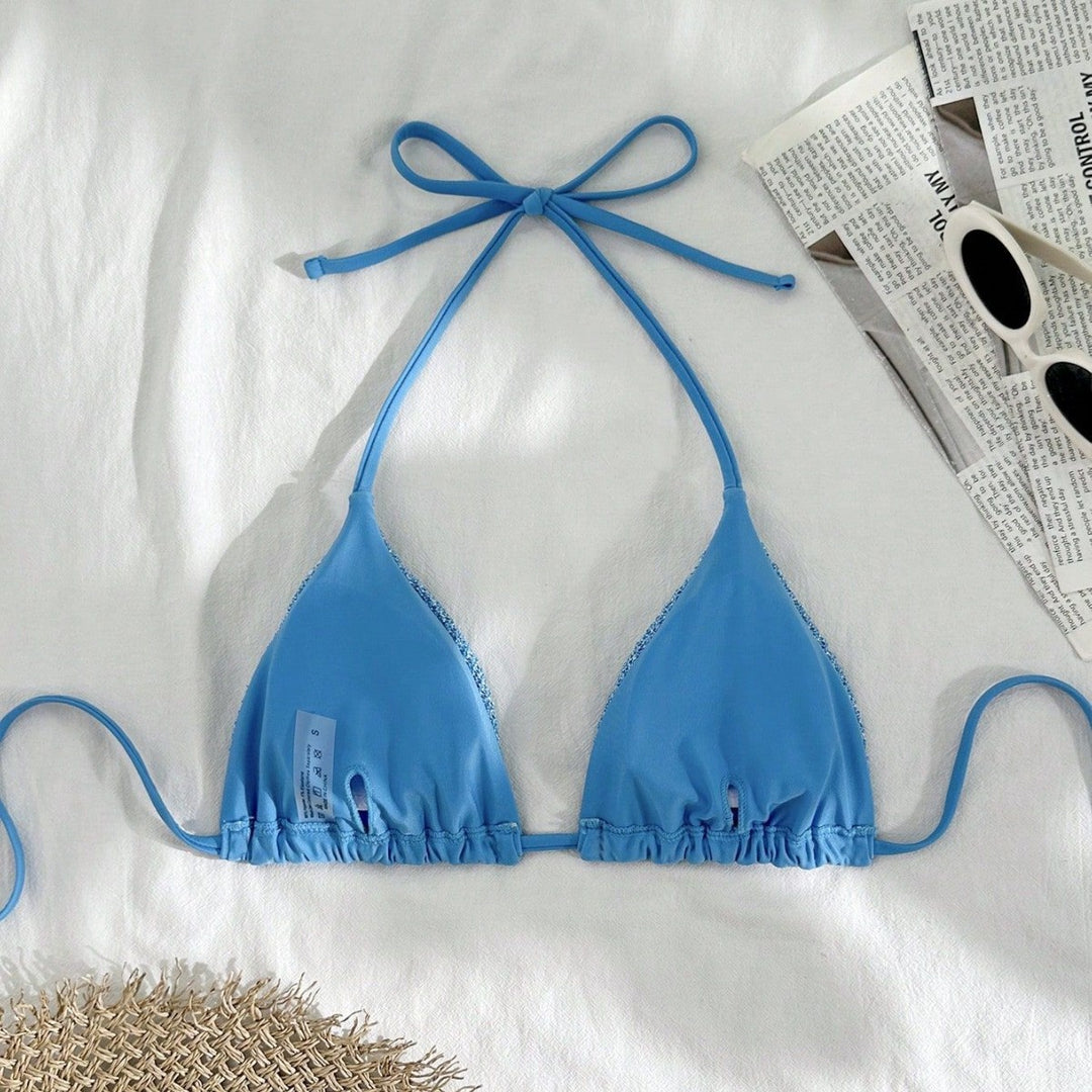 Women crocheted triangle bikini Mune Fashion